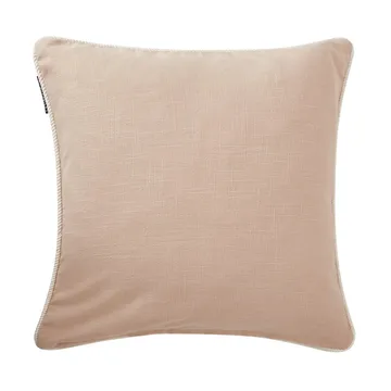 Housse de coussin Sea Embroidered Recycled Cotton 50x50cm - Light Beige - Lexington