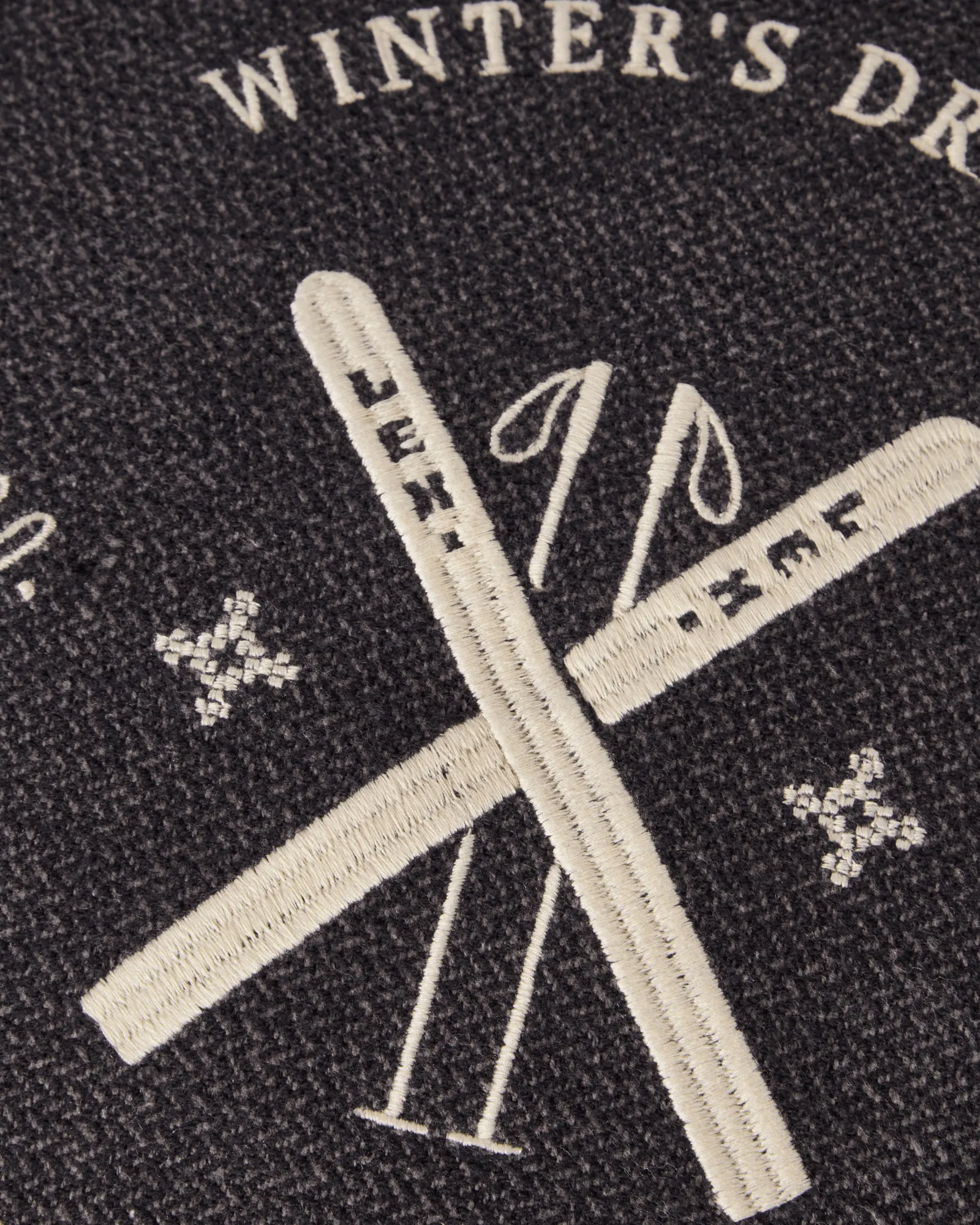 Housse de coussin Ski Club en coton biologique, Navy-Light beige, 50x50 cm Lexington