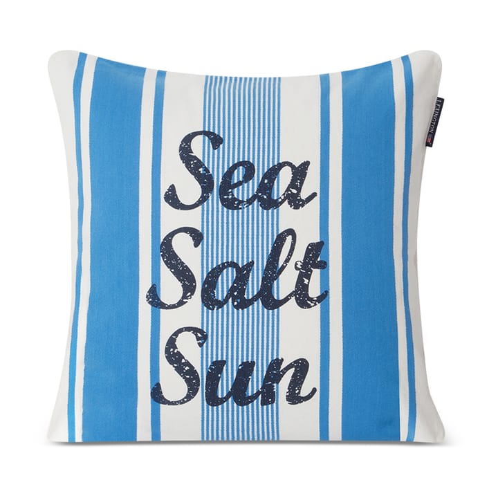 Housse de coussin Striped Sea Salt Sun 50x50 cm - Bleu-blanc - Lexington