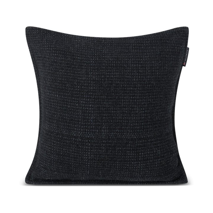 Housse de coussin Structured Wool Cotton mix 50x50 cm - Dark gray - Lexington