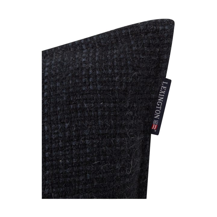 Housse de coussin Structured Wool Cotton mix 50x50 cm, Dark gray Lexington