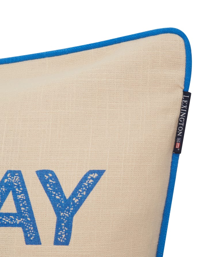 Housse de coussin Sunday Funday Printed 50x50 cm, Beige-bleu-rose Lexington
