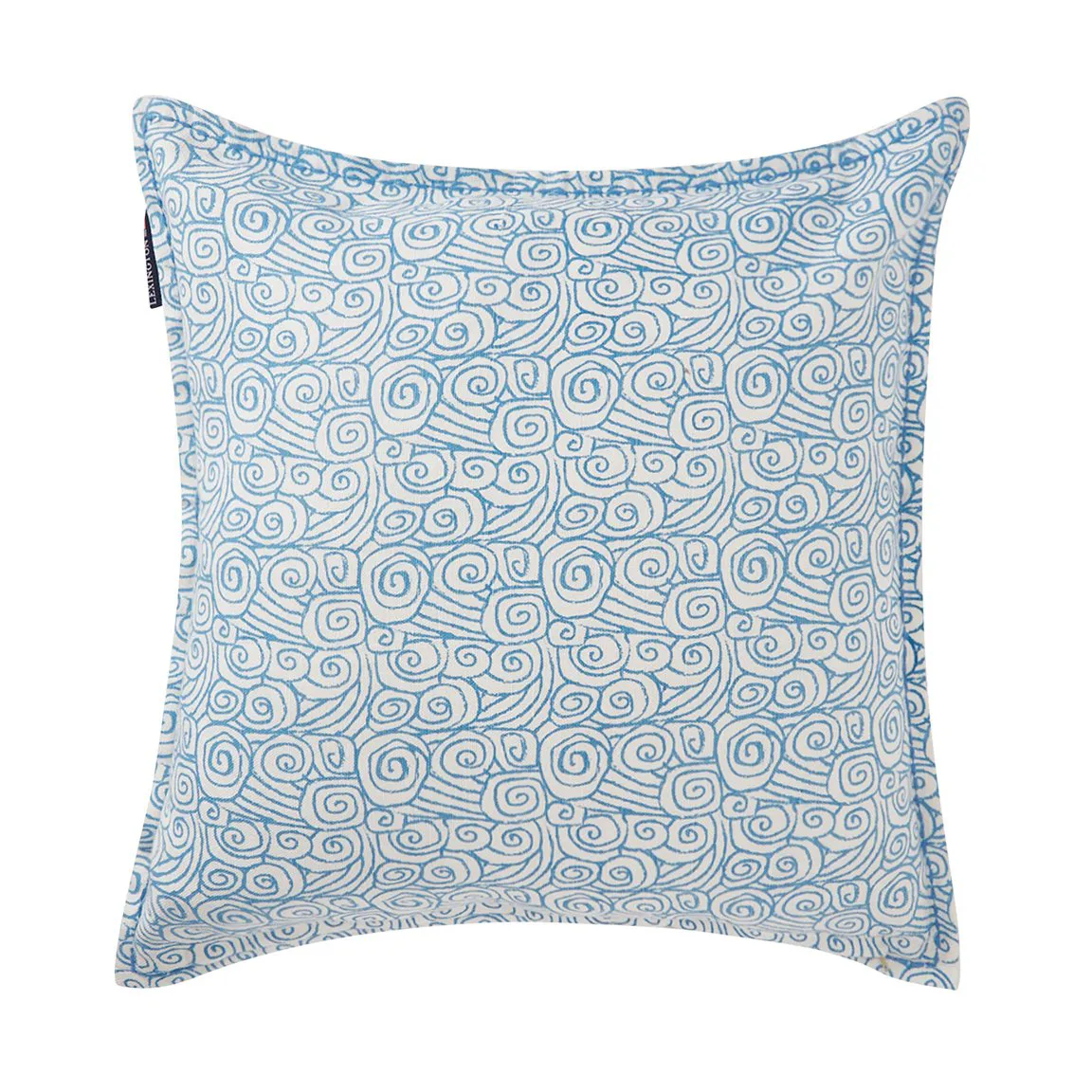 Housse de coussin Waves Printed Linen/Cotton 50x50 cm, White Lexington
