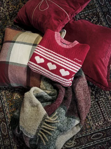 Housse de coussin Wrapped velvet 50x50 cm - Rouge - Lexington