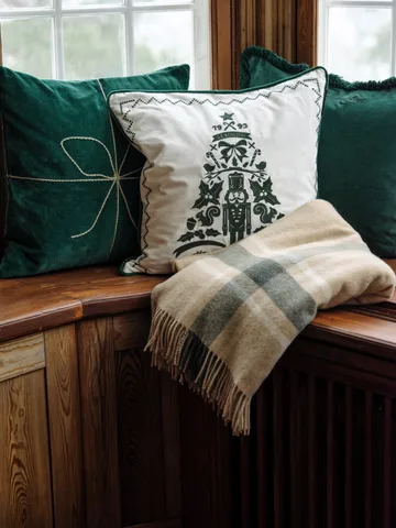 Housse de coussin Wrapped velvet 50x50 cm - Vert - Lexington