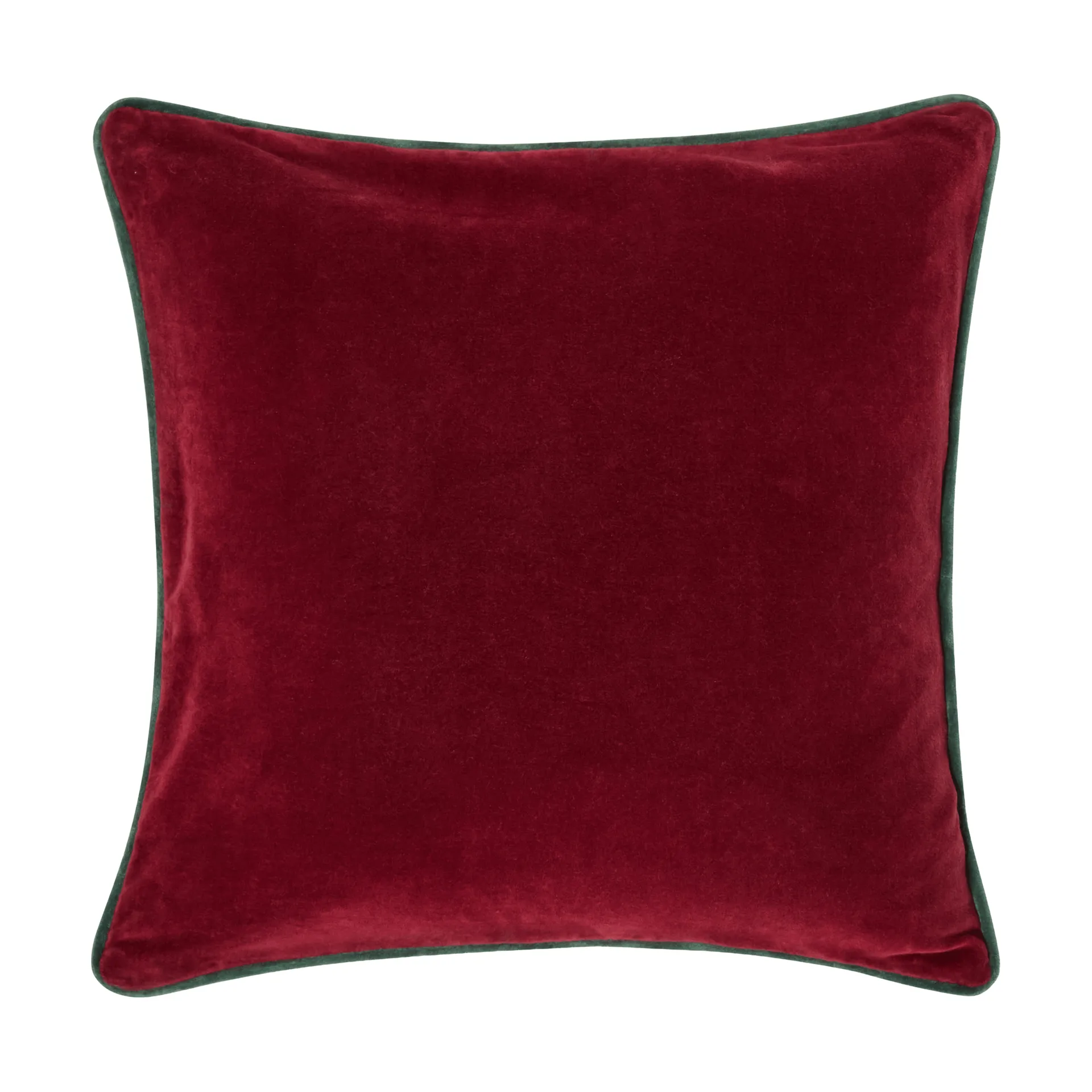 Housse de coussin Wreath coton écologique velours 50x50 cm, Red-green-yellow, 50x50 cm Lexington