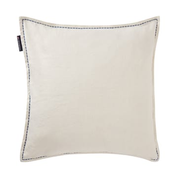 Housse de coussinLogo Embroidered Linen/Cotton 50x50 cm - White - Lexington