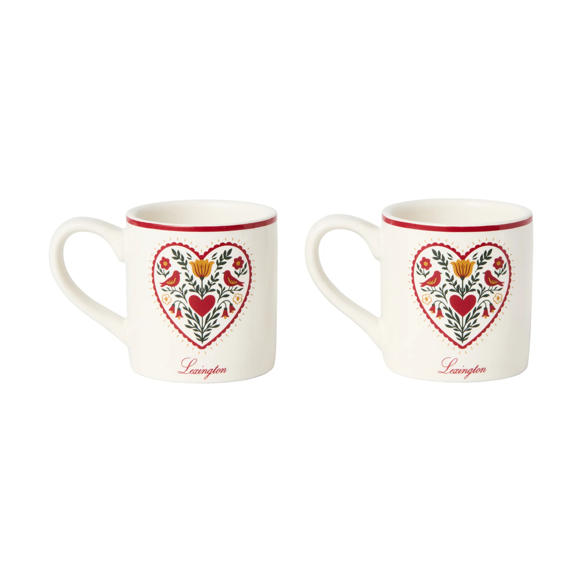 Mini mug Christmas Tree, Multi, 5,5x6 cm, 2-pack Lexington