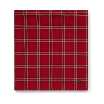 Nappe Checked Organic Cotton Oxford 150x250 cm - Red-beige-green - Lexington