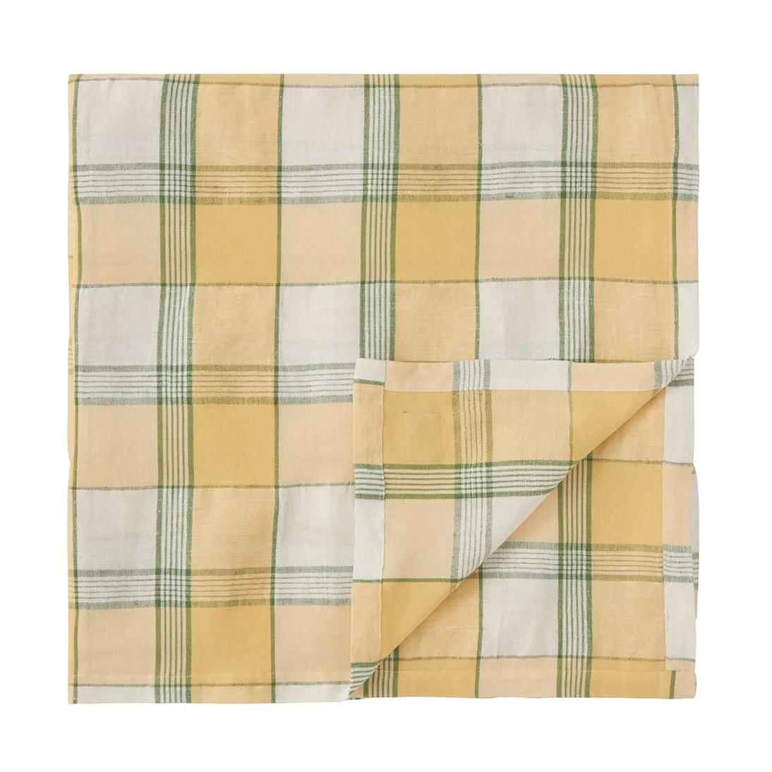 Nappe Easter Linen/Cotton 150x250 cm, Yellow-green Lexington