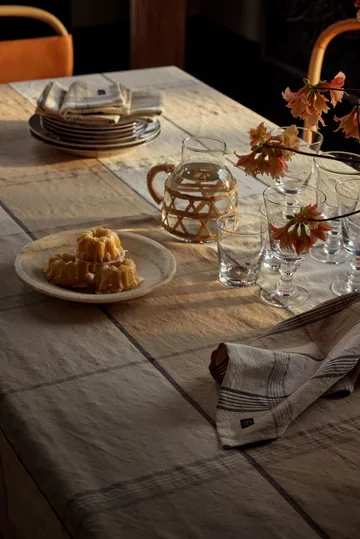 Nappe Easter Linen/Cotton 150x250 cm - Yellow-green - Lexington