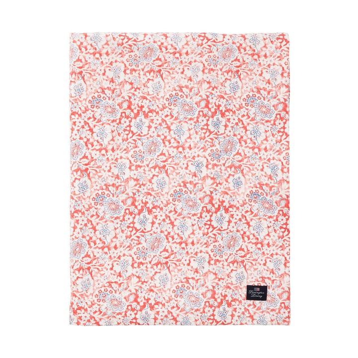 Nappe Printed Flowers Recycled Cotton 150x250 cm - Coral - Lexington