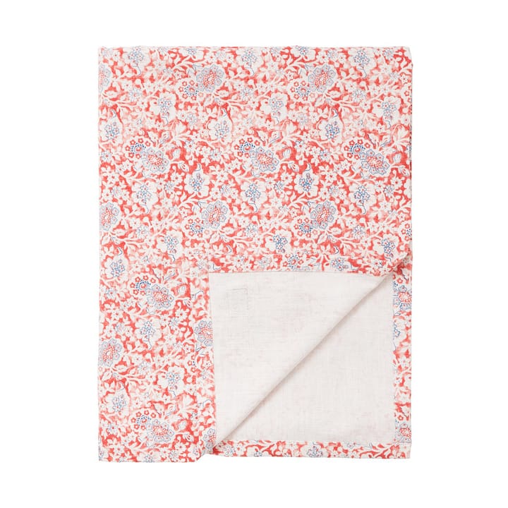 Nappe Printed Flowers Recycled Cotton 150x250 cm - Coral - Lexington