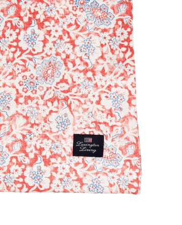 Nappe Printed Flowers Recycled Cotton 150x350 cm - Coral - Lexington
