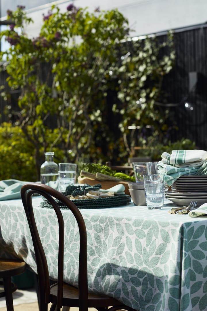 Nappe Printed Leaves 150x250 cm, Vert Lexington