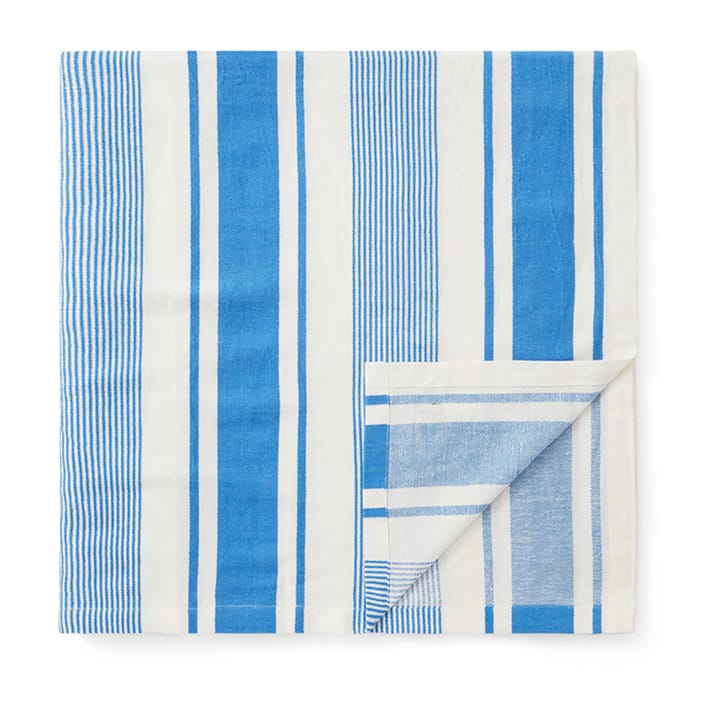 Nappe Striped Linen Cotton 150x250 cm, Bleu-blanc Lexington