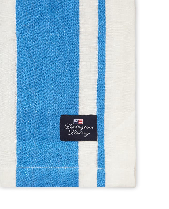Nappe Striped Linen Cotton 150x250 cm, Bleu-blanc Lexington