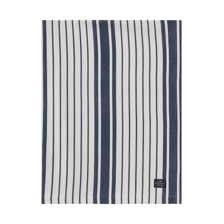 Nappe Striped Organic Cotton 150x250 cm - Navy - Lexington