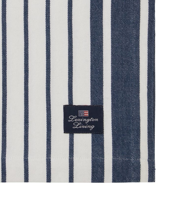 Nappe Striped Organic Cotton 150x350 cm - Navy - Lexington