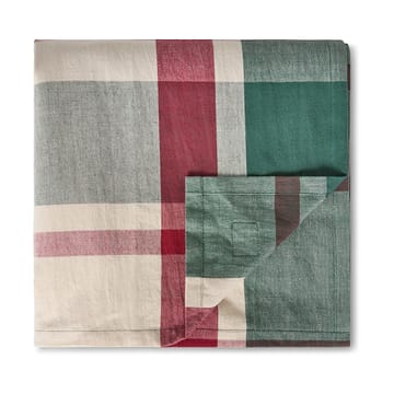Nappe verte-rouge Checked lin/coton - 150x250 cm - Lexington