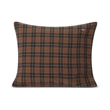 Oreiller Checked Cotton Flannel 50x60 cm - Brown-dark gray - Lexington