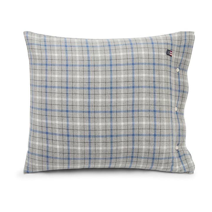 Oreiller Checked Cotton Flannel 50x60 cm, Gray-blue Lexington
