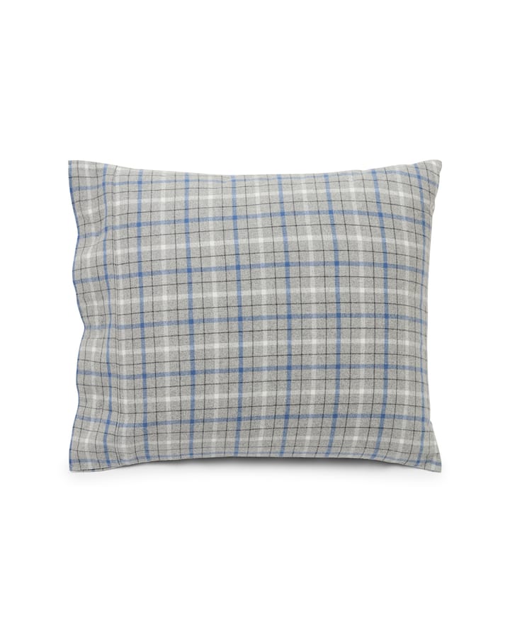 Oreiller Checked Cotton Flannel 50x60 cm, Gray-blue Lexington