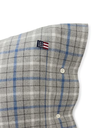 Oreiller Checked Cotton Flannel 50x60 cm - Gray-blue - Lexington