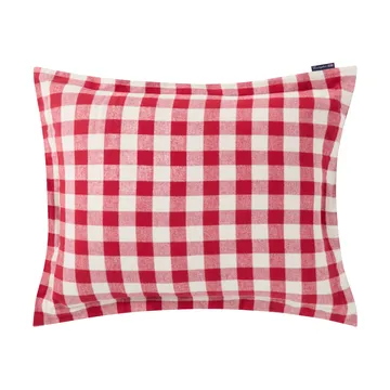 Oreiller Checked Cotton Flannel 50x60 cm - Red-light beige - Lexington