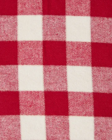 Oreiller Checked Cotton Flannel 50x60 cm - Red-light beige - Lexington