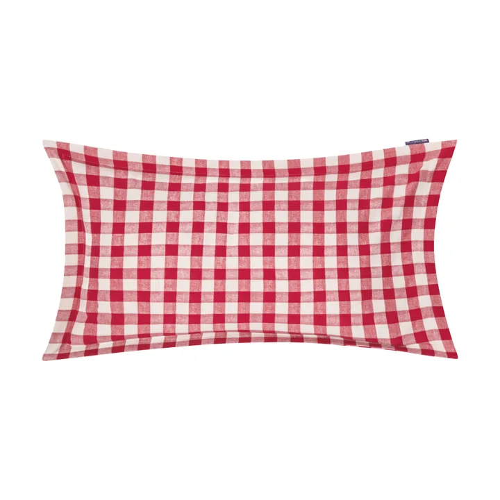 Oreiller Checked Cotton Flannel 50x90 cm - Red-light beige - Lexington