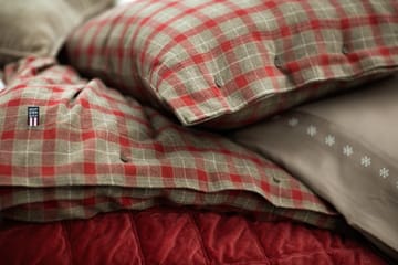Oreiller Checked Cotton Flannel 65x65 cm - Mid Brown-red - Lexington