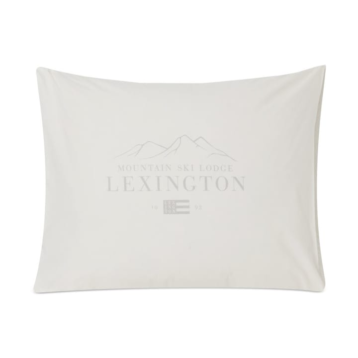 Oreiller Lexington Printed Cotton Poplin 50x60 cm - White-light gray - Lexington