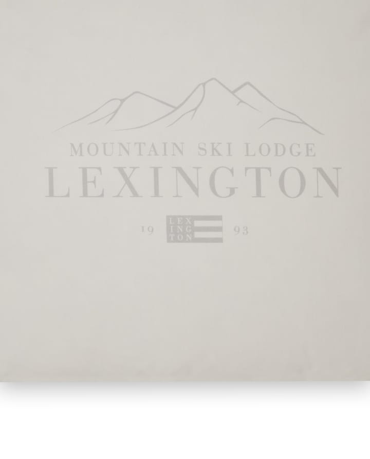 Oreiller Lexington Printed Cotton Poplin 50x60 cm - White-light gray - Lexington