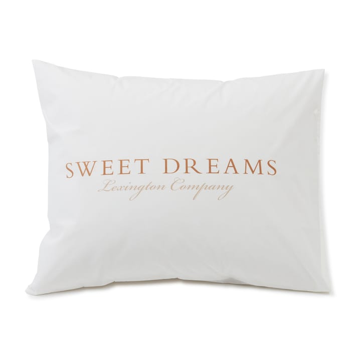 Oreiller Printed Sweet Dreams Poplin 50x60 cm - White - Lexington