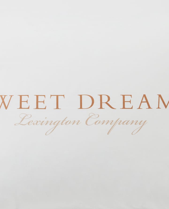 Oreiller Printed Sweet Dreams Poplin 50x60 cm - White - Lexington