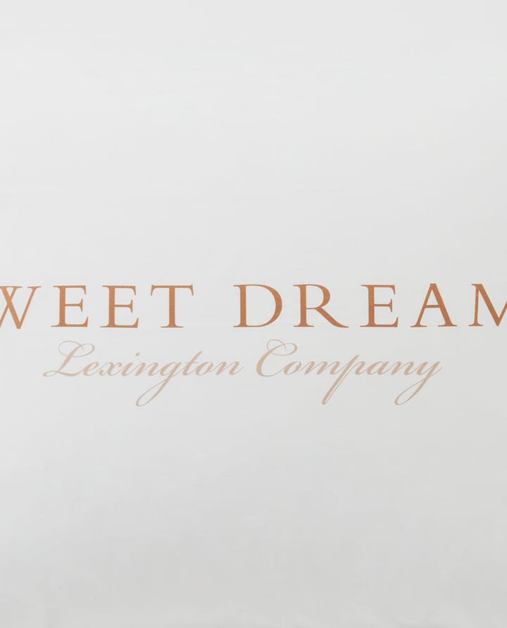 Oreiller Printed Sweet Dreams Poplin 50x60 cm, White Lexington
