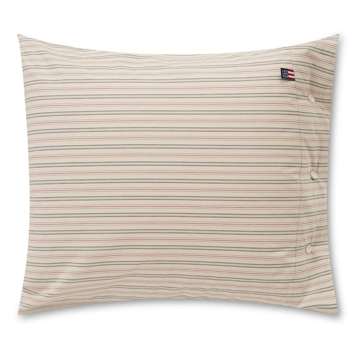 Oreiller Striped Cotton Popeline 50x60 cm - Light beige-multi - Lexington