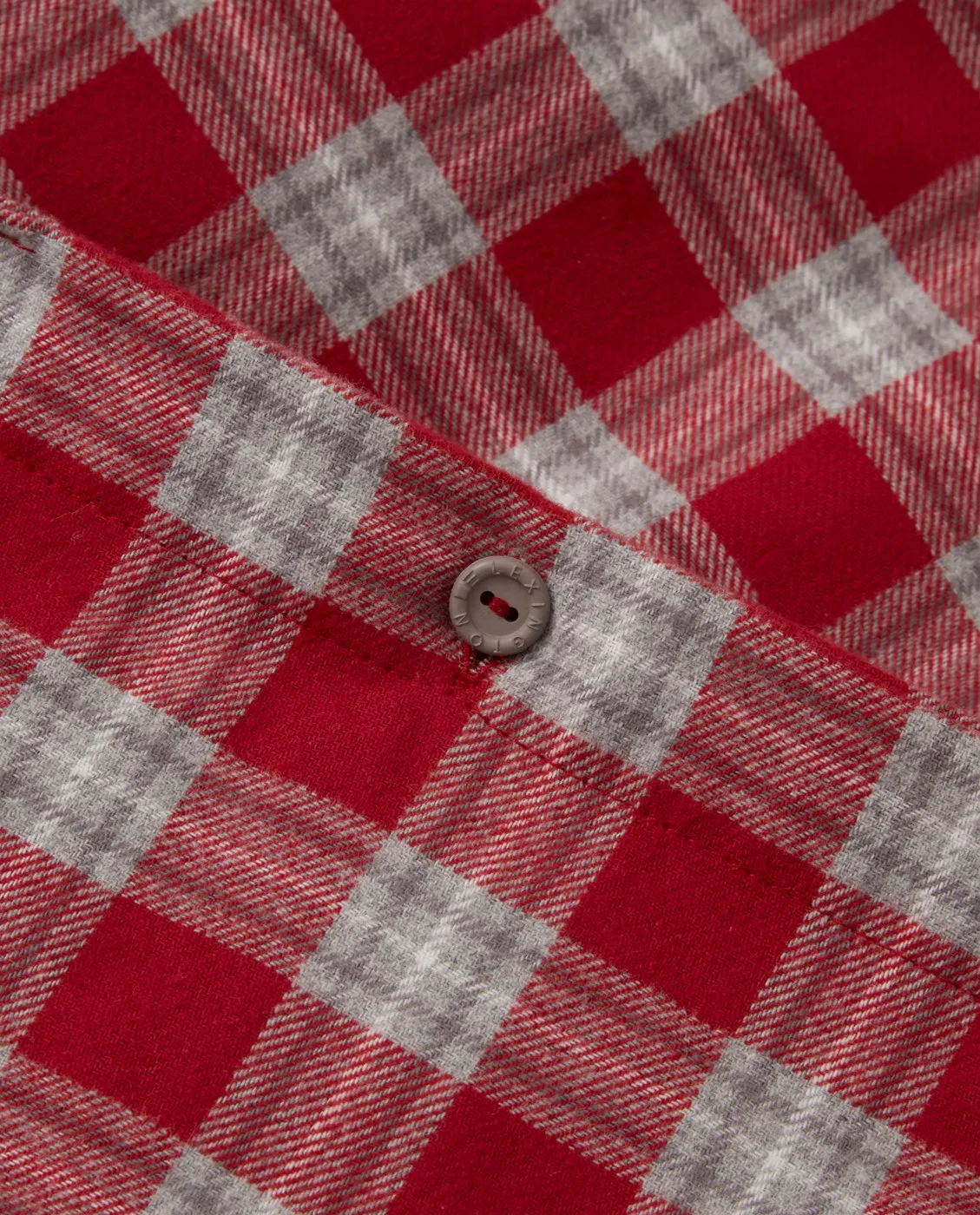 Parure de lit Red Checked Cotton Flannel, 50x60 cm, 150x210 cm Lexington