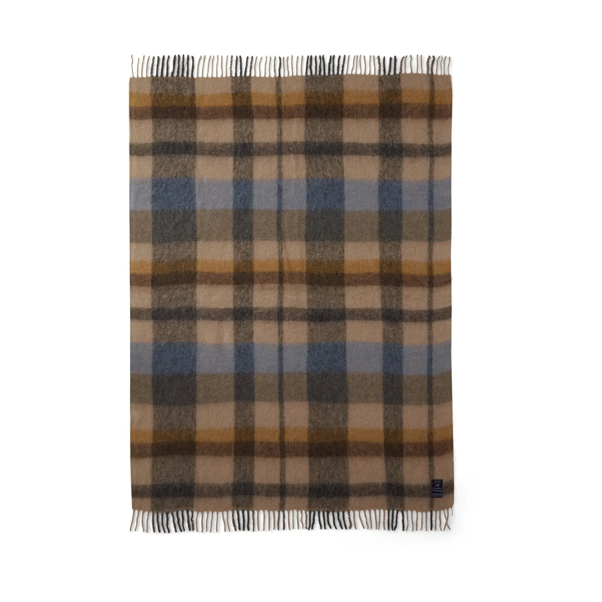 Plaid Checked Mohair Mix 130x170 cm, Multi Lexington