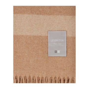 Plaid en laine Hotel Wool 130x170 cm - Beige clair-blanc - Lexington
