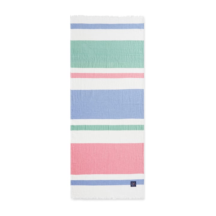 Plaid gaufré en coton Striped 130x170 cm, Multicolore Lexington