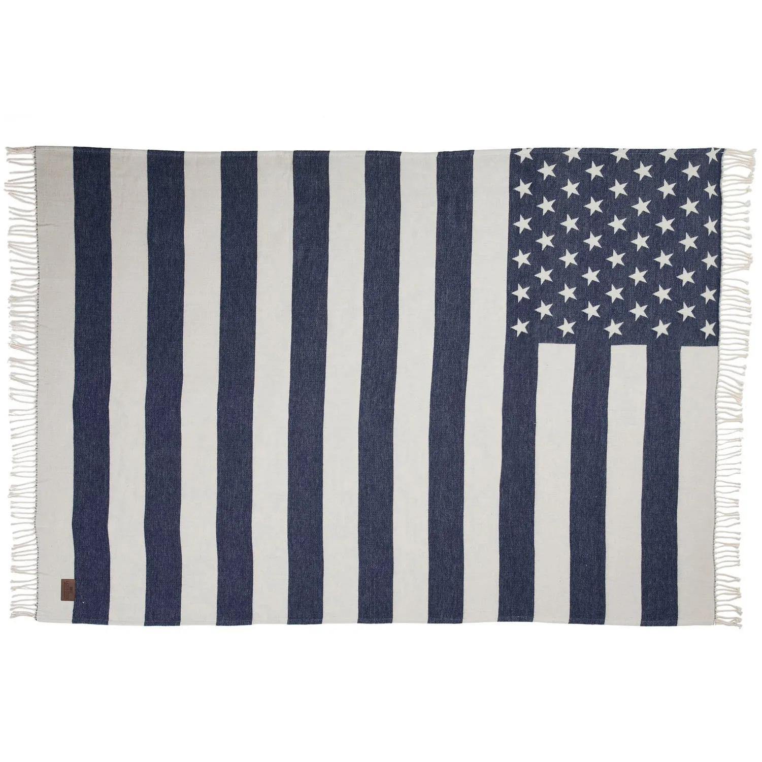 Plaid Icons Flag 130x170 cm, White-navy Lexington