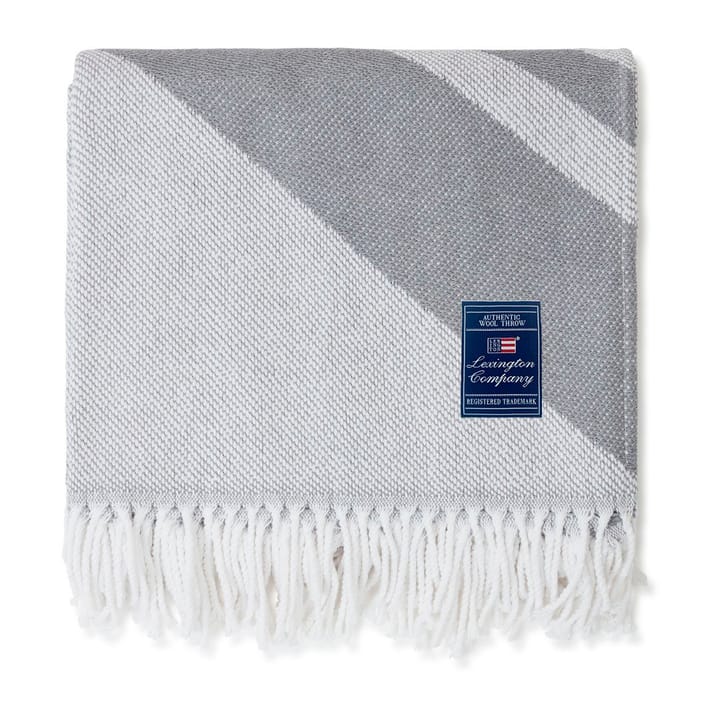 Plaid Icons Recycled Logo 130x170 cm, Gray-white Lexington