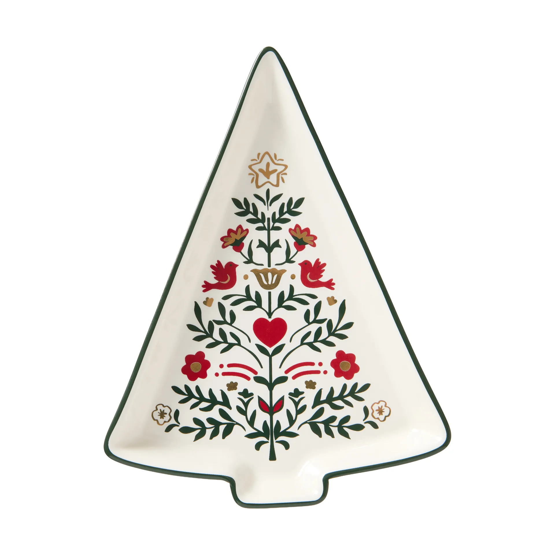 Plat de service Christmas Tree, Multi, 15,2x11x1,6 cm Lexington