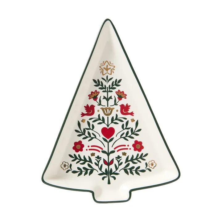 Plat de service Christmas Tree - Multi, 15,2x11x1,6 cm - Lexington