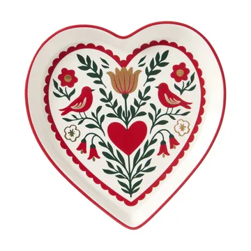 Plat de service Heart - Multi, 13x13x1,6 cm - Lexington
