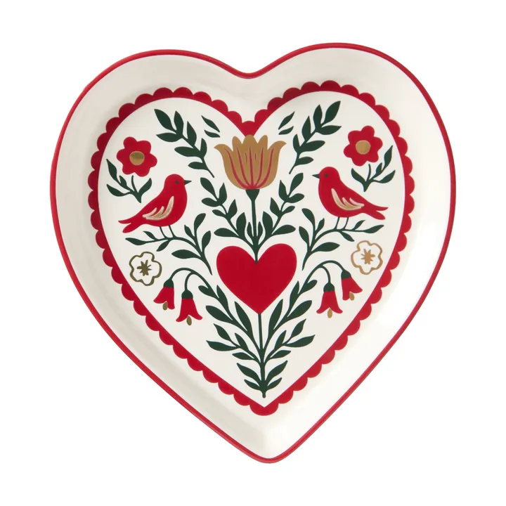 Plat de service Heart - Multi, 13x13x1,6 cm - Lexington