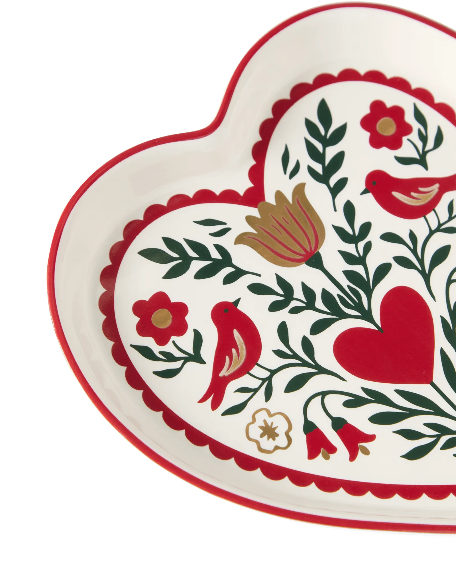 Plat de service Heart, Multi, 13x13x1,6 cm Lexington