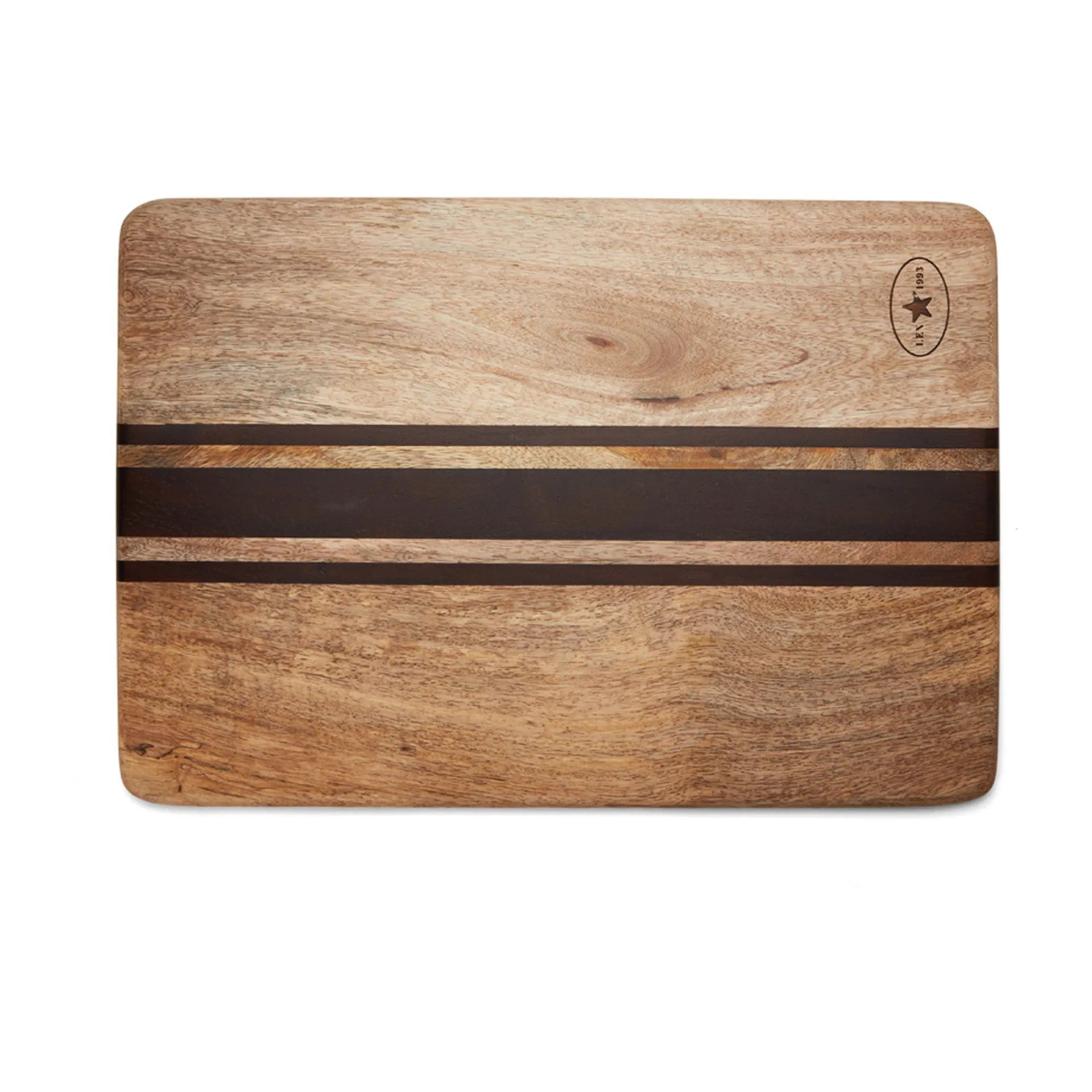 Plateau en bois Stripes, 40x28 cm Lexington